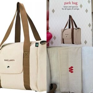 Maclaren Park Bag in Cream and Brown